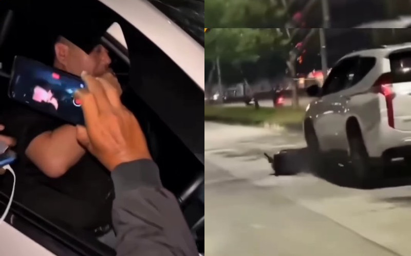 Viral! Diduga Mabuk, Pengemudi Pajero Ini Tabrak Lari Pemotor di Tangerang, Warga: Malah Santai Merokok