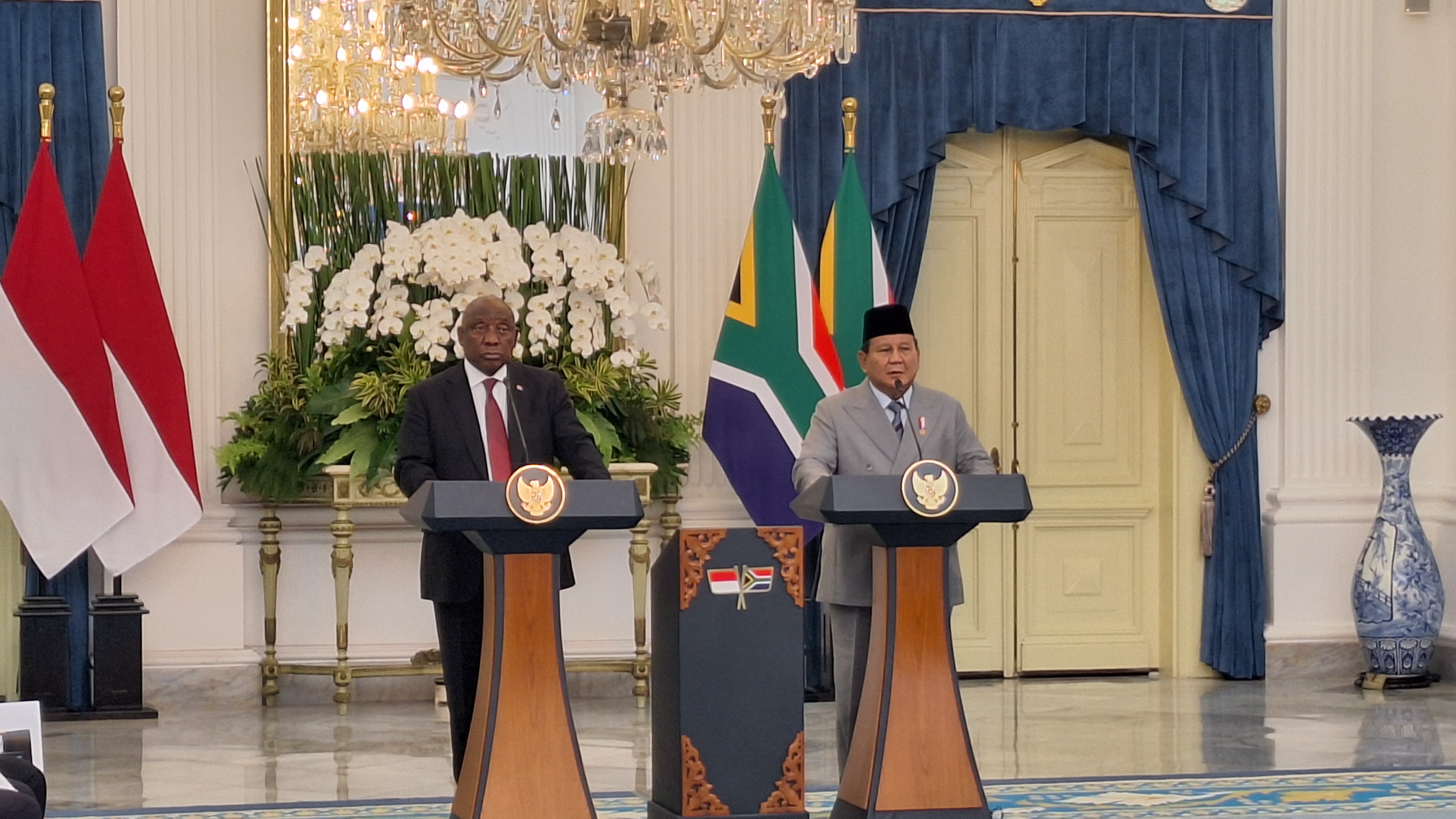 Presiden Prabowo Sambut Presiden Ramaphosa: Persahabatan Dunia Selatan yang Semakin Erat
