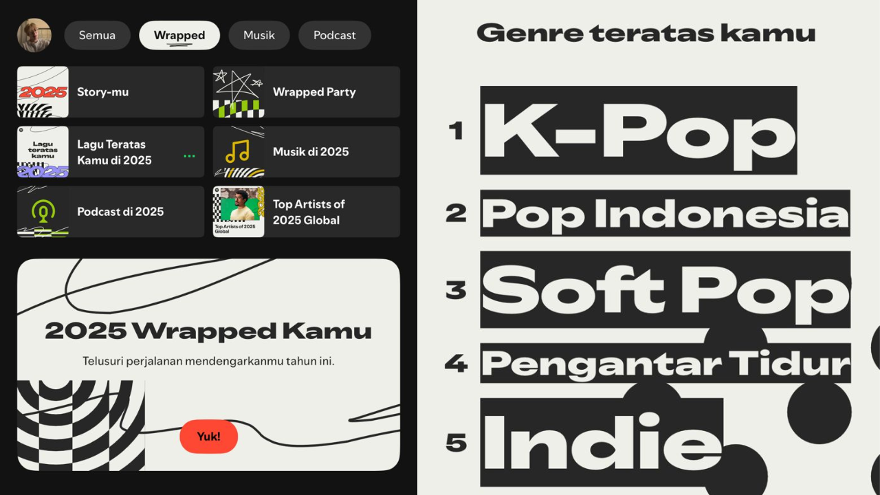 Cara Melihat Spotify Wrapped 2025 di HP Lengkap Bagikan ke Medsos, Intip Lagu dan Artis yang Sering Didengar