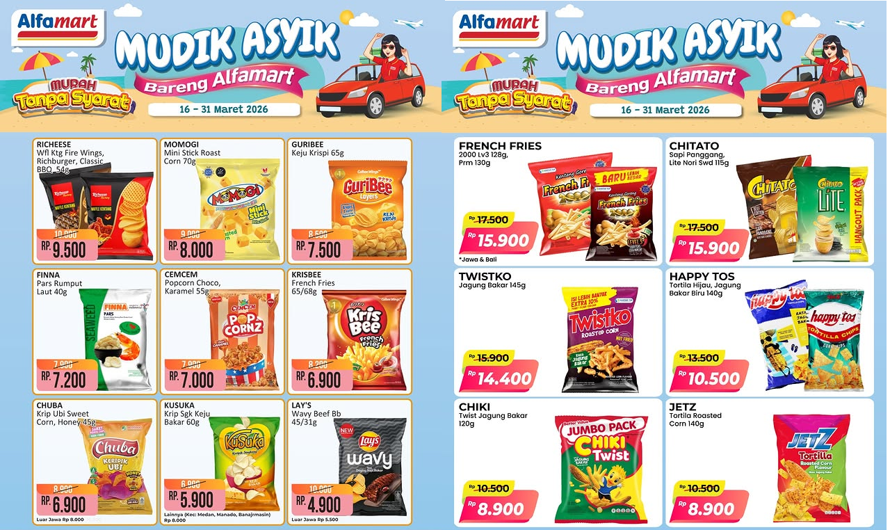 Promo Alfamart Spesial Lebaran Idul Fitri 2026 Hari ini, Teh Botol Sosro 1L Beli 2 Gratis 1