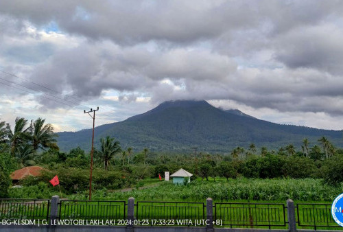 Status Gunung Lewotobi Turun dari Awas menjadi Siaga