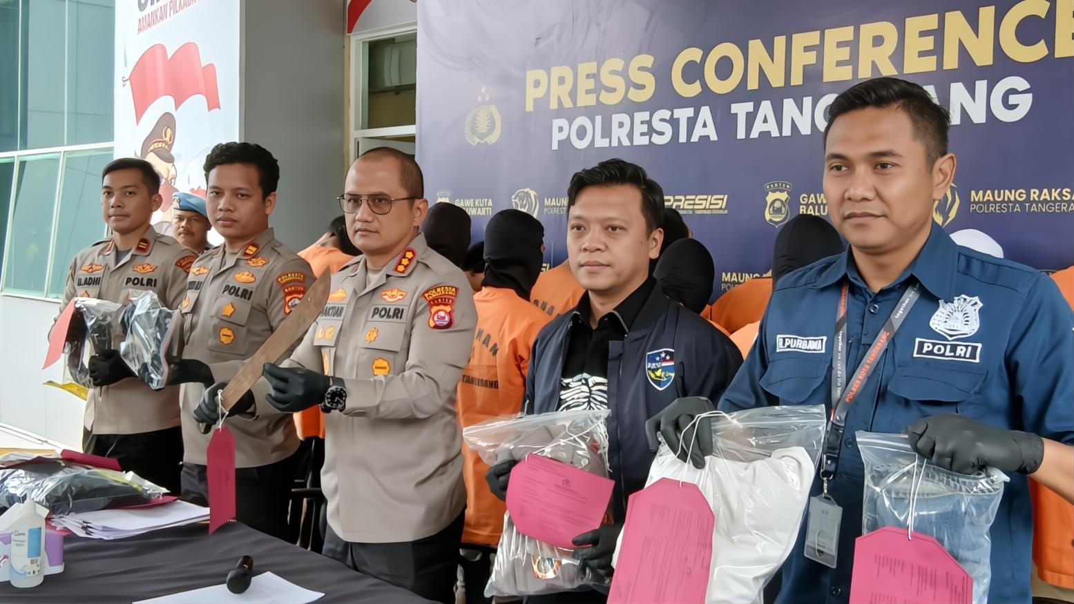 Sebanyak 20 Pelaku Curanmor di Kabupaten Tangerang Dibekuk, Korbannya Ada Anggota Polisi!