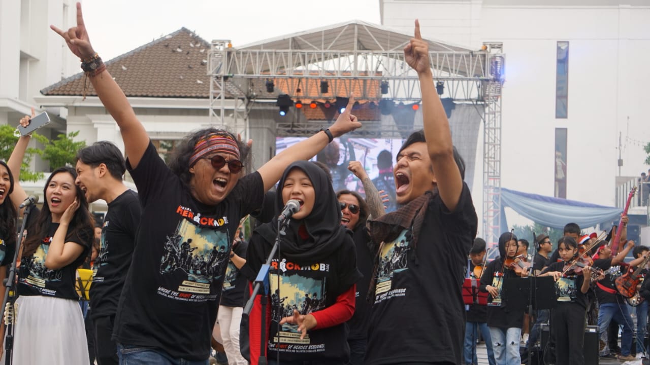 Surabaya Herockmob 2024, 200 Musisi Mainkan Musik Rock