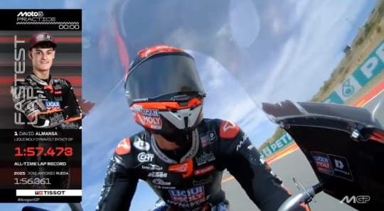 David Almansa Kuasai Practice Moto3 Aragon 2026, Veda Ega Berjuang dari Q1