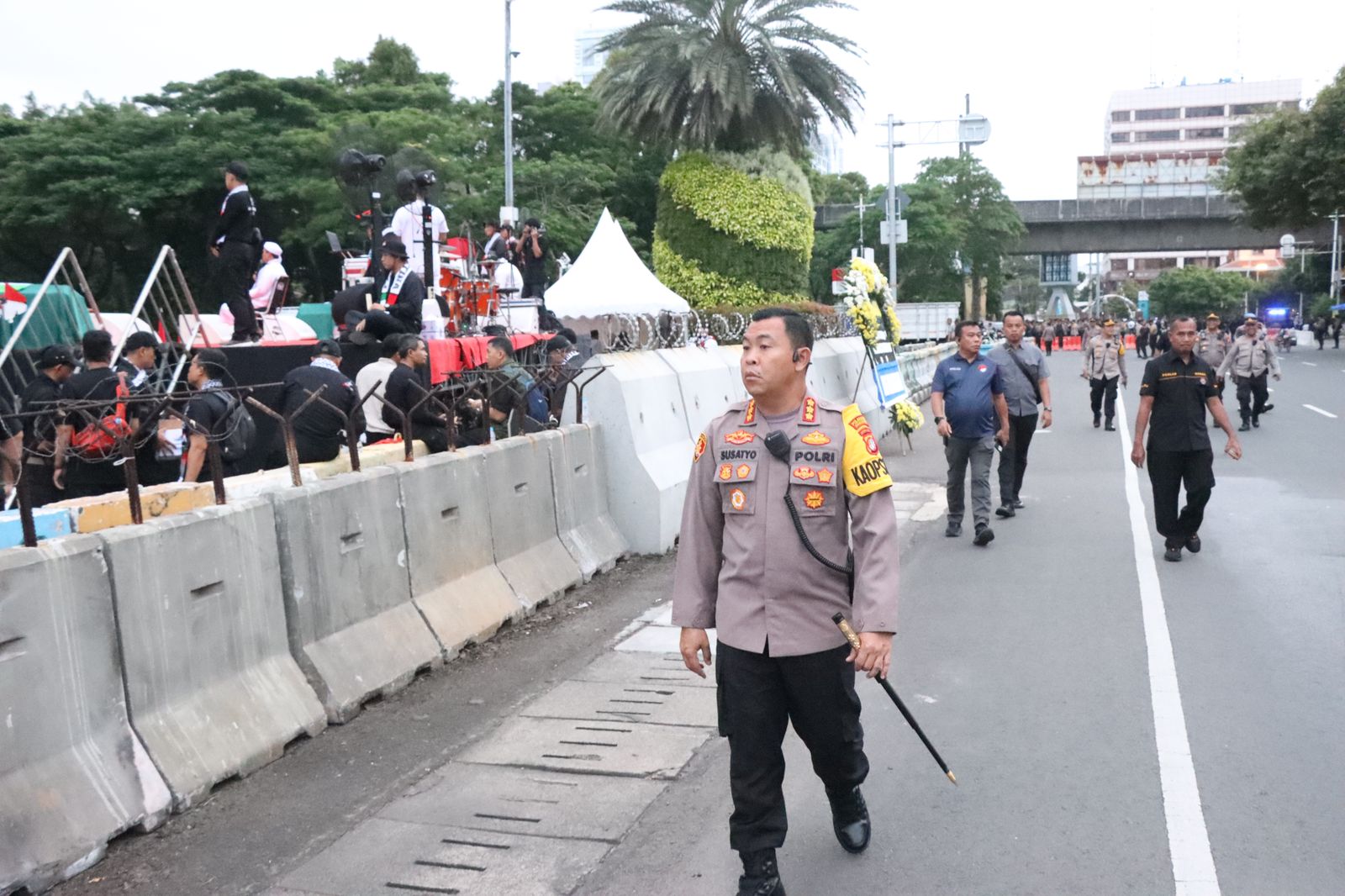 Ribuan Personel Polisi Amankan Aksi Bela Palestina oleh FPI