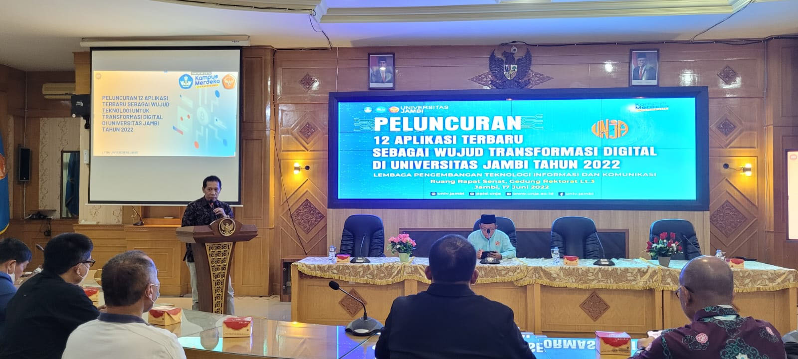 Rektor UNJA Luncurkan 12 Aplikasi Baru