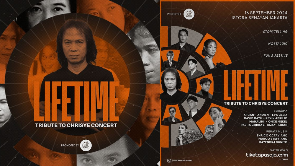 Konser Lifetime Tribute To Chrisye di Istora Senayan 16 September 2024, Ada Once Mekel, Afgan hingga Mahalini