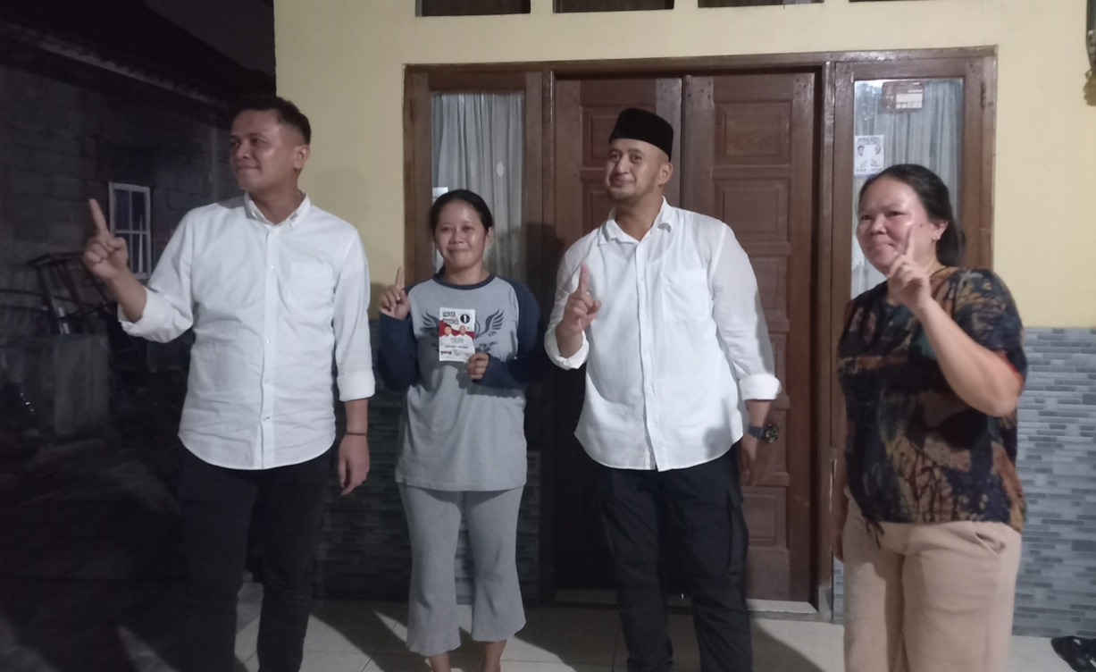 Faldo-Fadhlin Blusukan ke Daerah Cipete Tangerang, Warga Sekitar Antusias