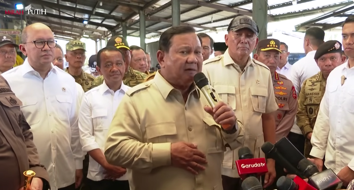 Prabowo Saksikan Penyerahan Aset Rp7 Triliun dari Tambang Ilegal ke PT Timah