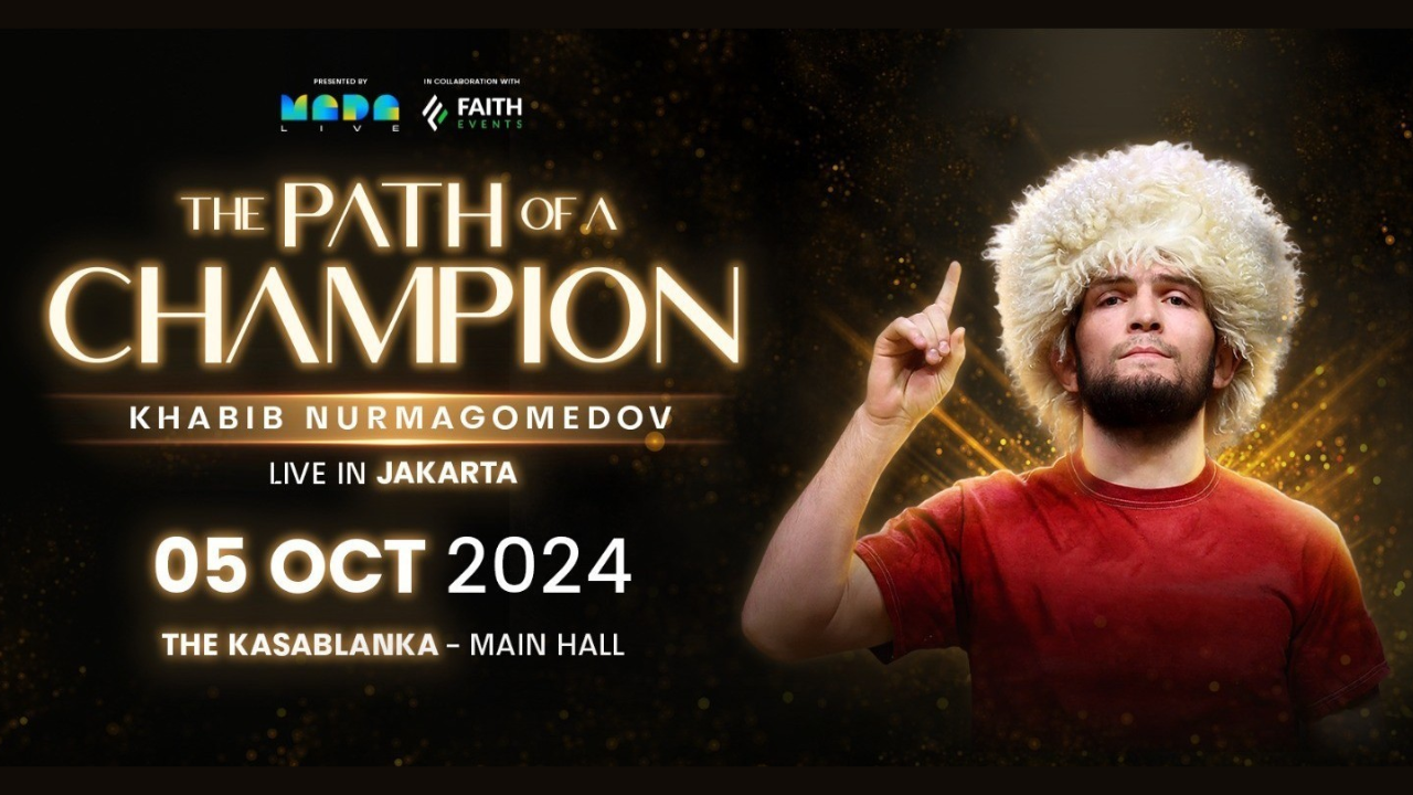 Harga Tiket The Path of A Champion Khabib Nurmagomedov di Jakarta 5 Oktober 2024