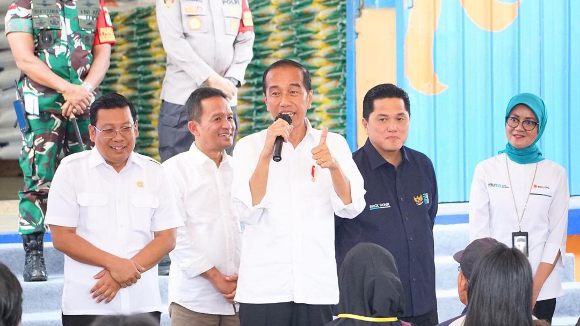Jokowi Jamin Beras Bantuan Pangan Berkualitas Bagus dan Enak
