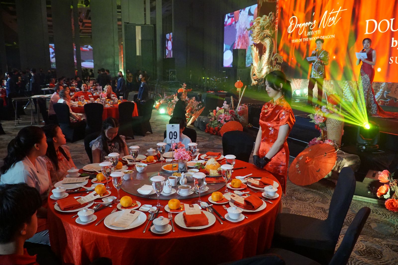 Mewah! Gala Dinner Bertema Naga di Malam Tahun Baru Naga Kayu Digelar Perdana