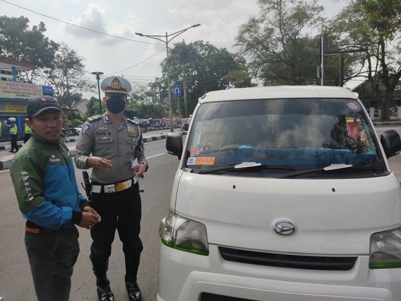 Operasi Patuh 2022, Satlantas Polres Majalengka Tegur Puluhan Pelanggar Lalu Lintas