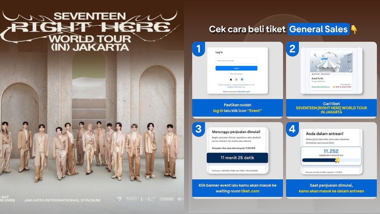 Link dan Cara Beli Tiket Konser SEVENTEEN di Jakarta, Hari Ini Dibuka Pukul 13.00 WIB