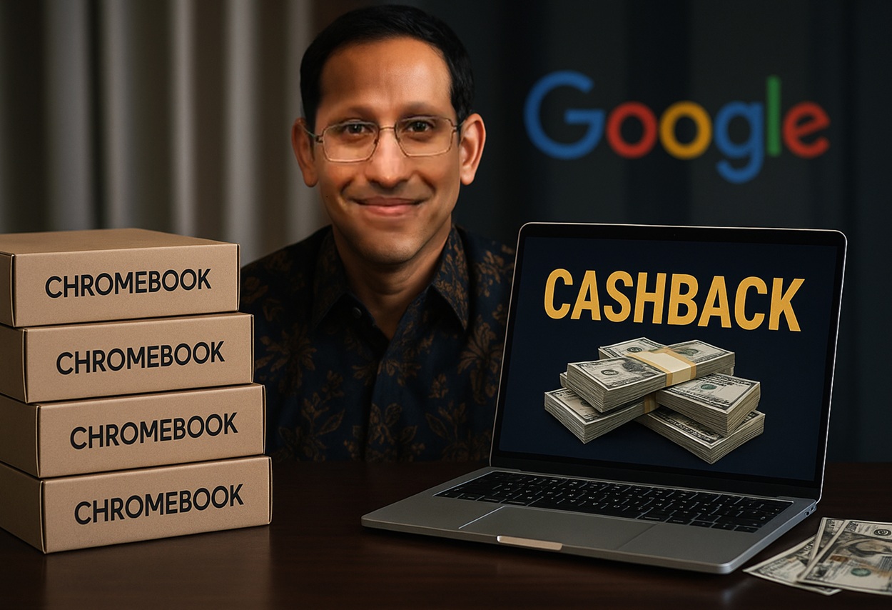 SKANDAL 'CASHBACK' Laptop Chromebook Rp9,9 Triliun