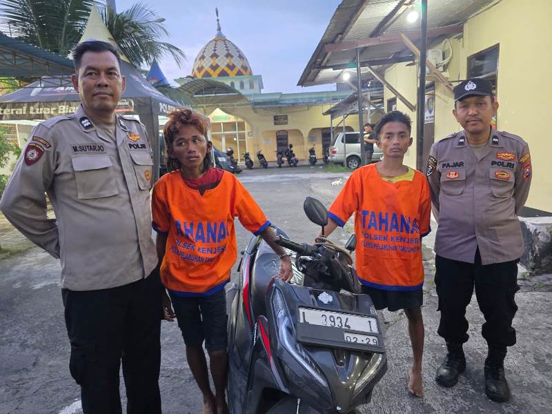Dua Maling Motor Kenjeran Masuk Tahanan
