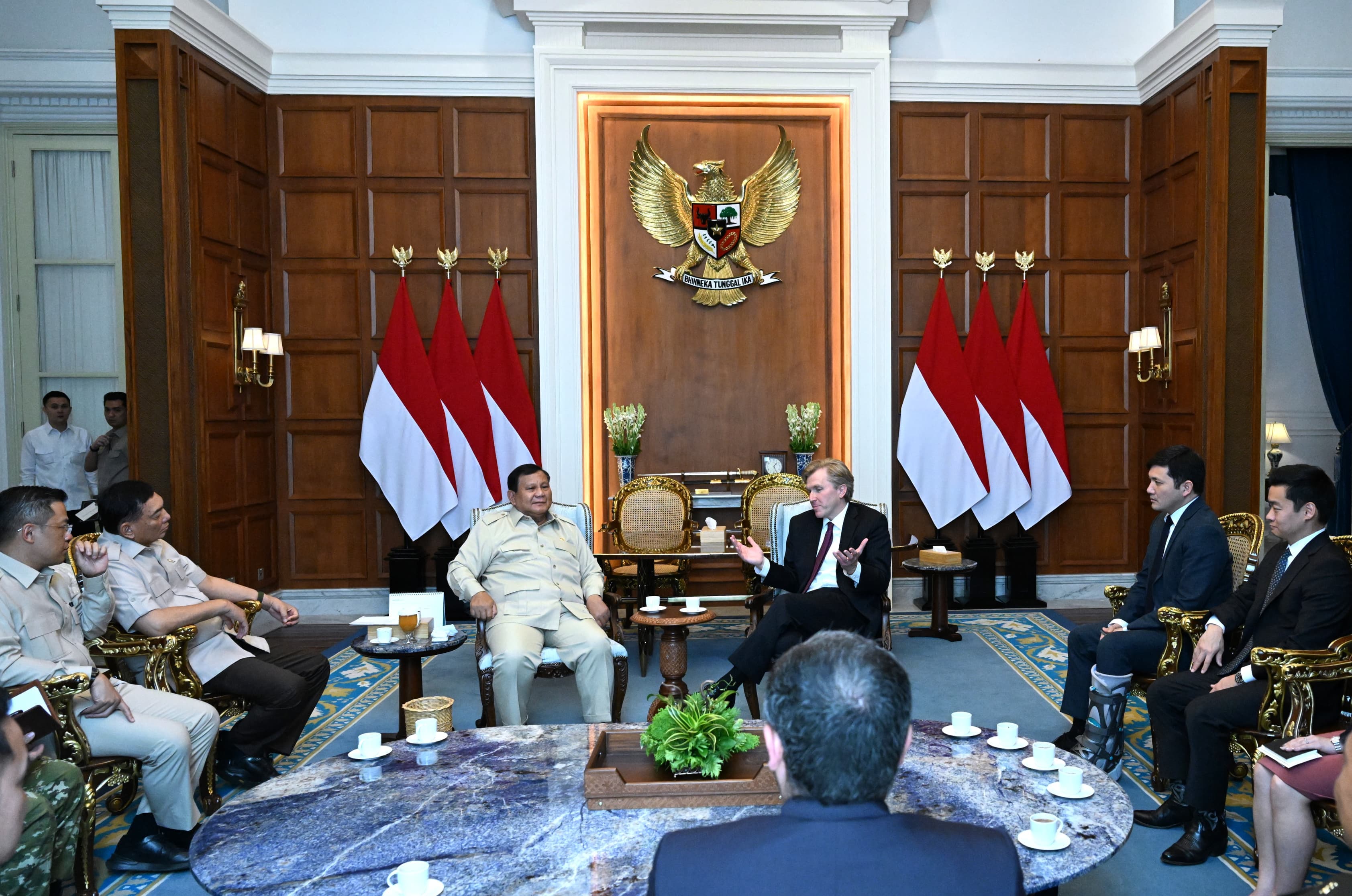 Prabowo Terima Wakil Menteri Perang Amerika Elbridge Colby, Bahas Penguatan Kemitraan Indonesia-AS