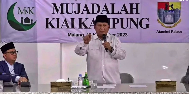 Prabowo Siap Dengarkan Keluhan Kiai Kampung 