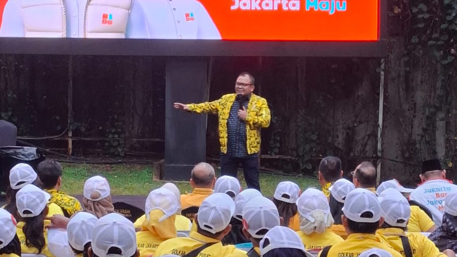 Golkar DKI Jakarta Instruksikan 1.885 Kader Sosialisasi Program dan Pasang Atribut RIDO