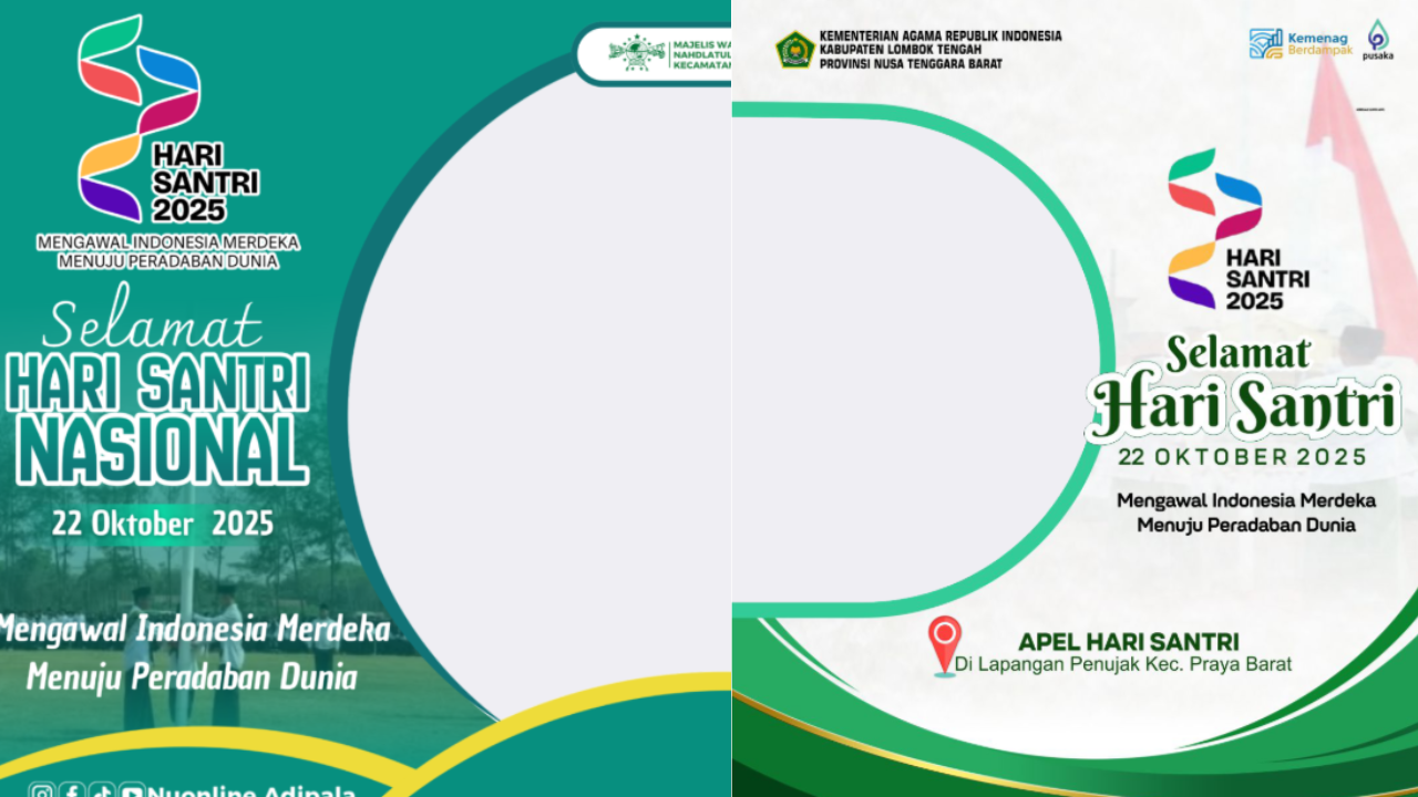 50 Link Twibbon Hari Santri 2025 Terbaru dan Gratis Lengkap Ucapan, Yuk Meriahkan di Medsos