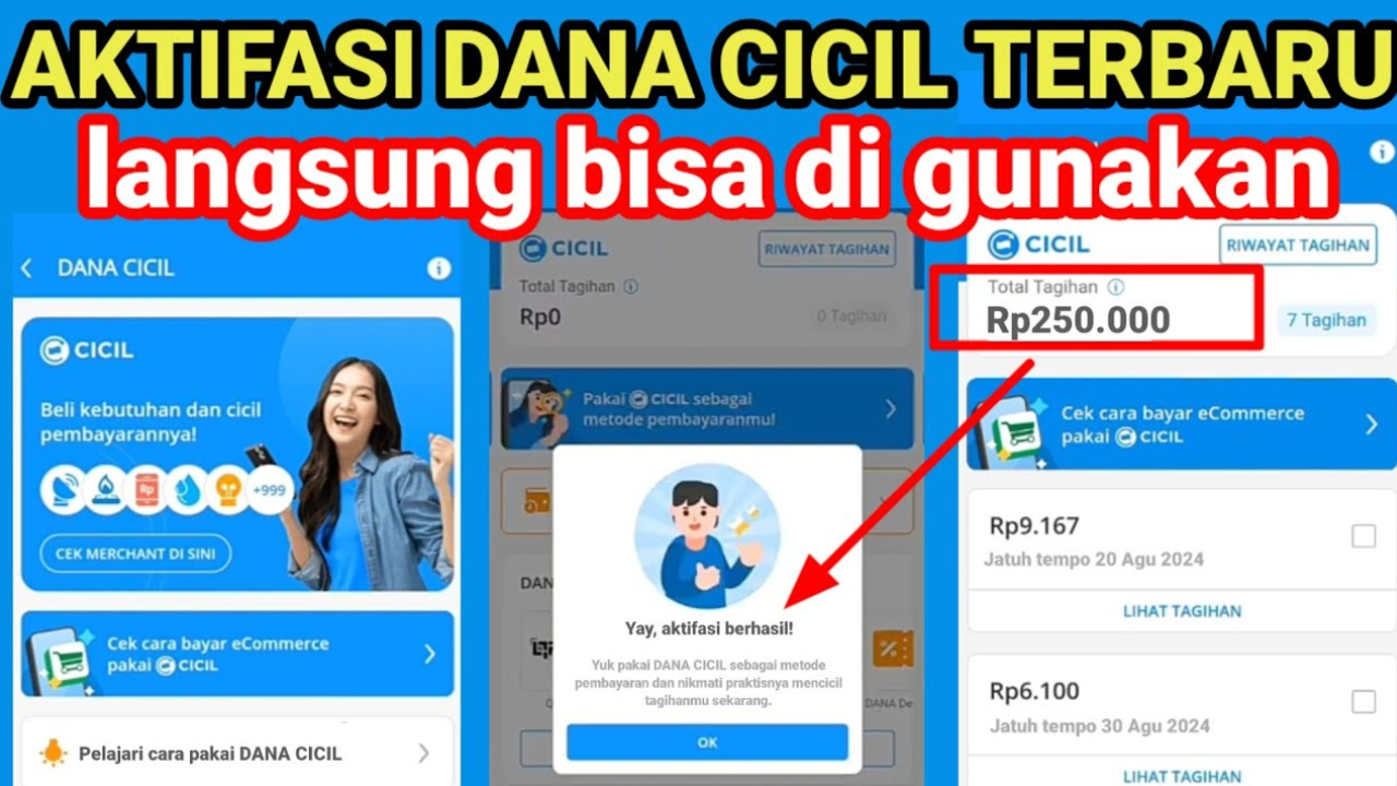 Cara Mengaktifkan DANA Cicil Gak Sampai 3 Menit di Aplikasi DANA, Dijamin Saldo Langsung Cair ke Rekening!