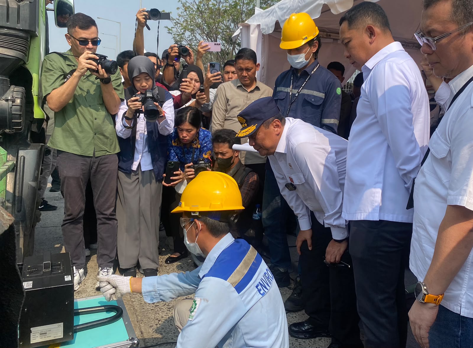 Pelindo Perluas Upaya Dekarbonisasi, 500 Kendaraan Logistik Jalani Uji Emisi