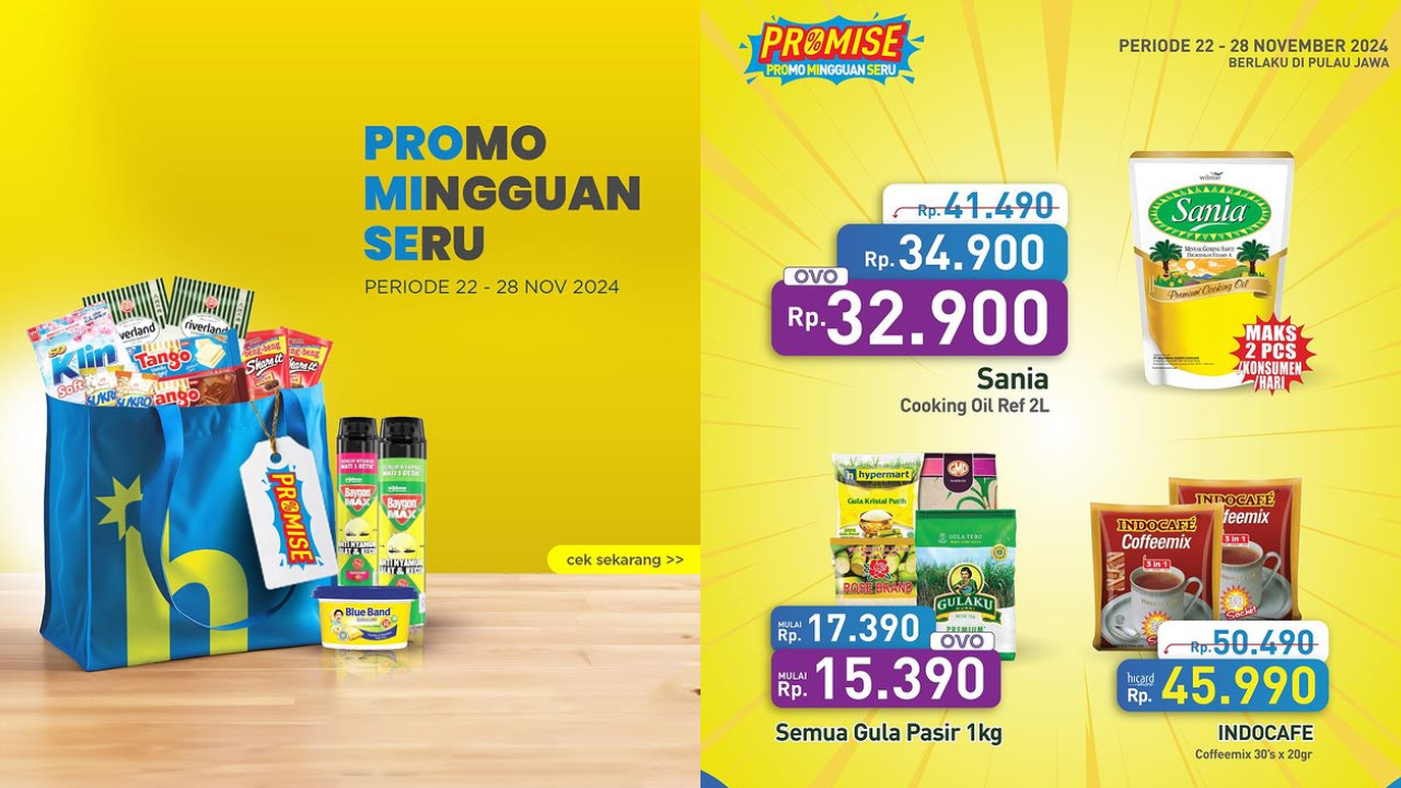 Katalog Promo JSM Hypermart Terbaru 22-24 November 2024, Belanja Hemat Gula Pasir Cuma Rp17 Ribuan