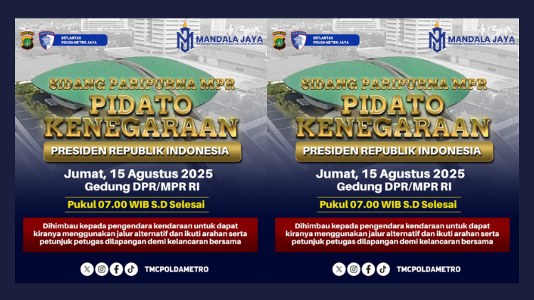 Ada Pidato Kenegaraan di Gedung DPR, Masyarakat Diimbau Hindari Ruas Jalan Sekitar
