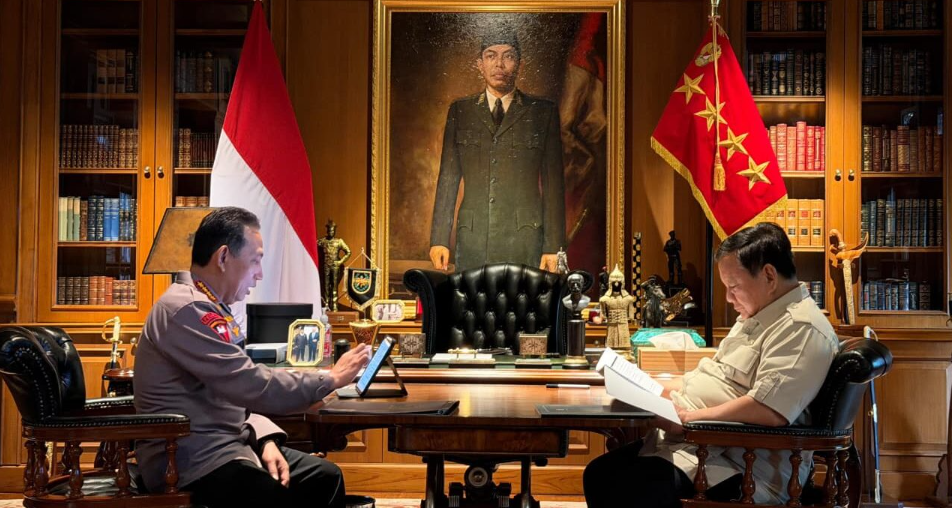 Prabowo Panggil Kapolri ke Hambalang, Bahas Keamanan Nasional hingga Program Strategis Polri