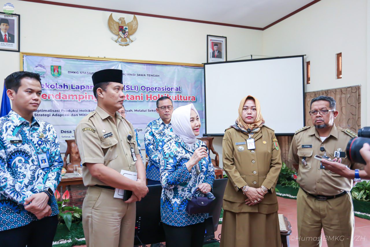 Berikan Pelatihan Kepada Petani, BMKG Resmikan Sekolah Lapangan Iklim