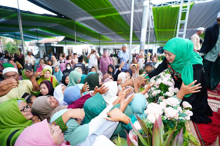 Khofifah Minta Restu ke Muslimat NU untuk Maju Pilgub Jatim