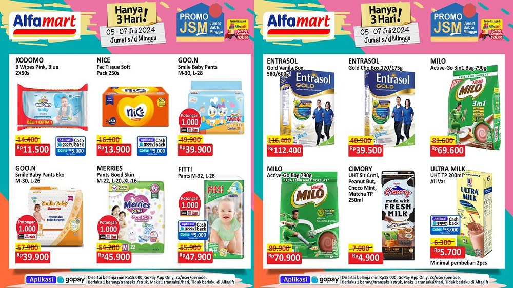 Katalog Promo JSM Alfamart Hari Ini 7 Juli 2024, Borong Susu dan Popok Mulai Harga Rp4 Ribuan