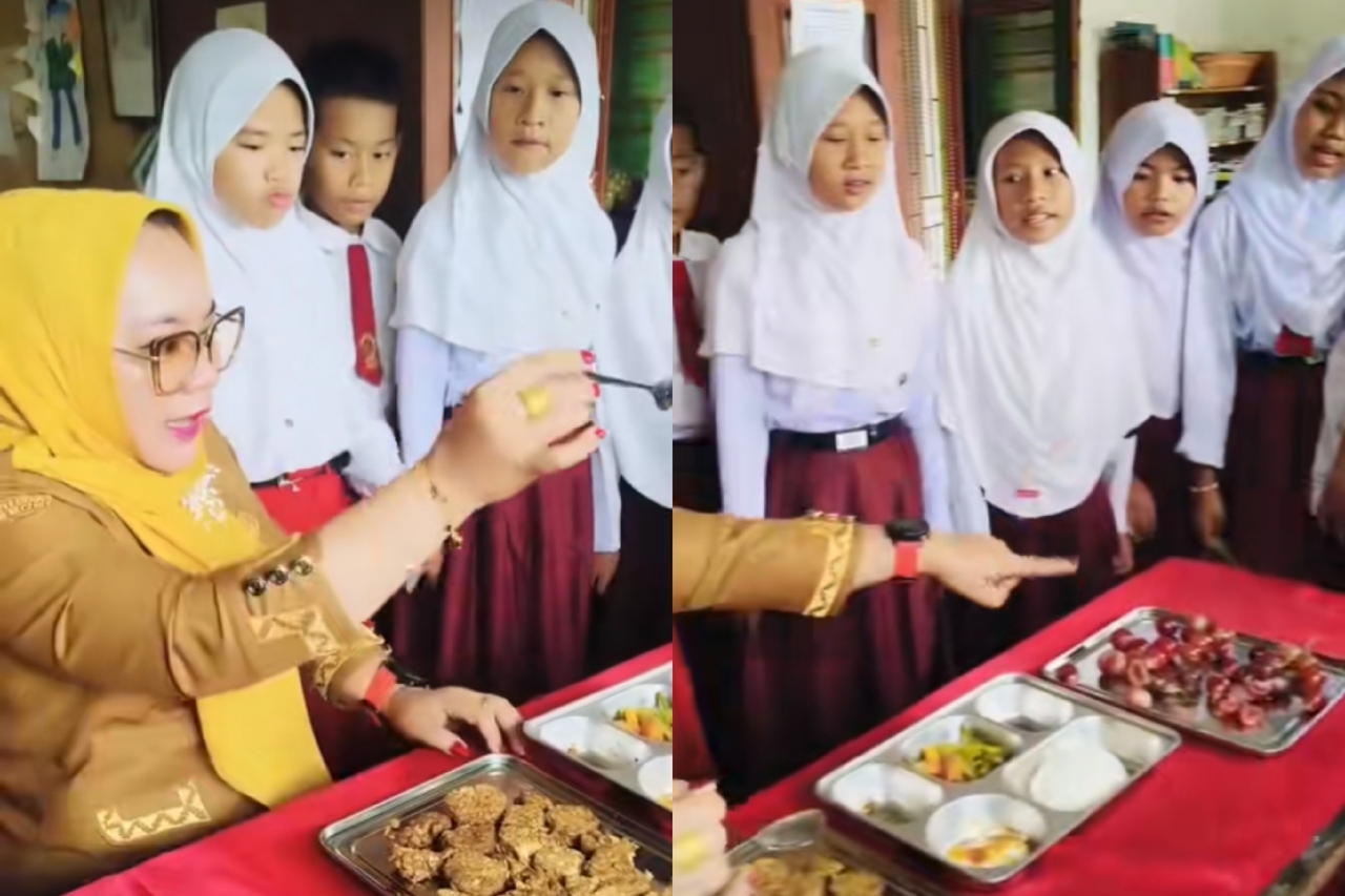 Viral! Kepala Sekolah SD di Lampung Utara Protes Menu MBG, SPPG Sindang Sari Tegaskan Bantahan 