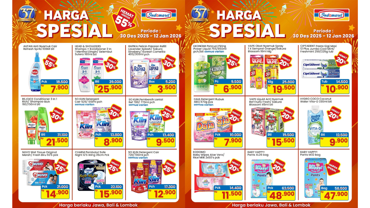 Katalog Promo Indomaret Terbaru Minggu ini 12-18 Januari 2026, Sunlight Pencuci Piring Cuma Rp8 Ribuan