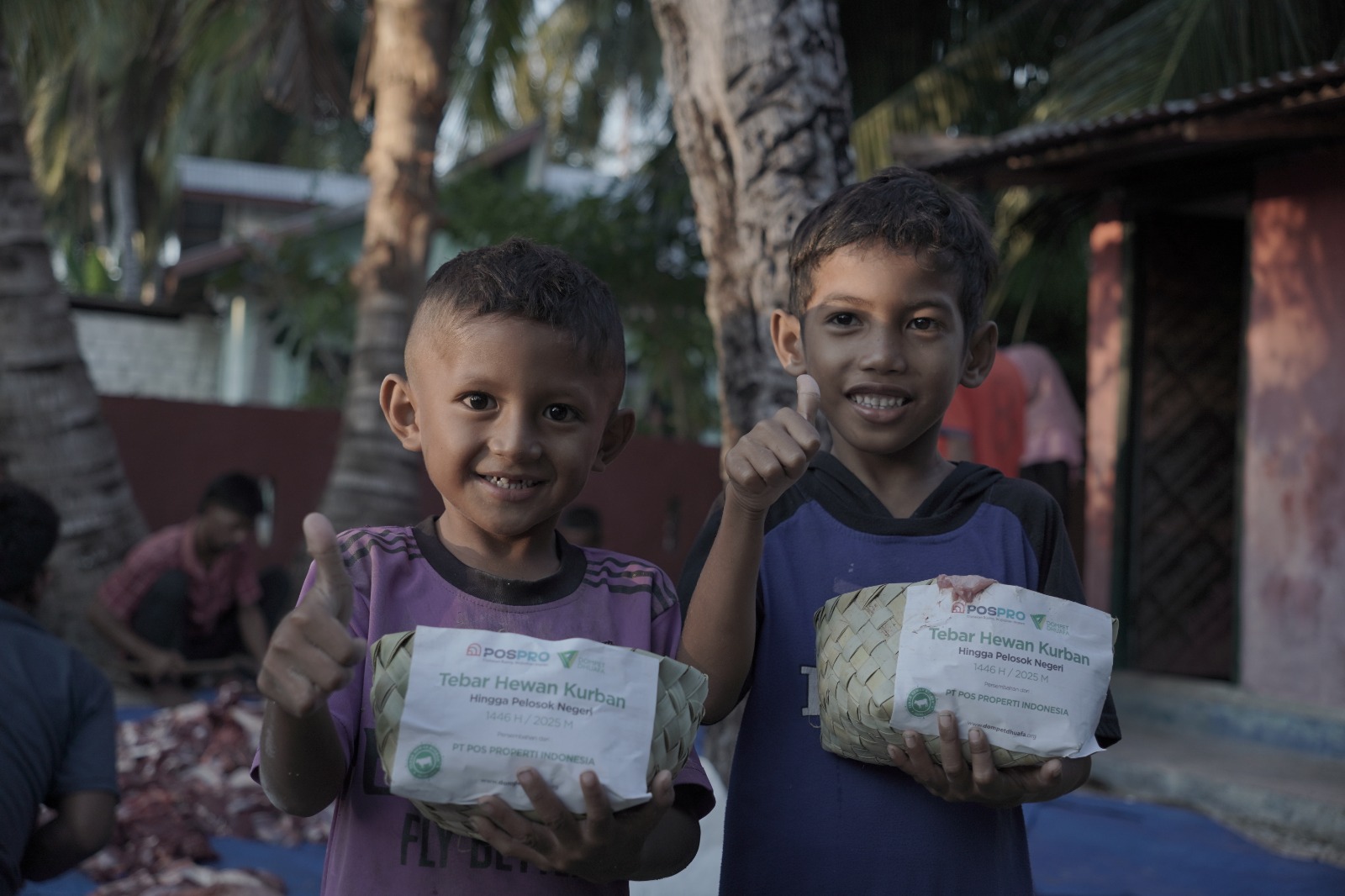Bersama Dompet Dhuafa, PT POS Properti Indonesia Ikut Tebar Hewan Kurban di Pulau Paling Selatan Indonesia