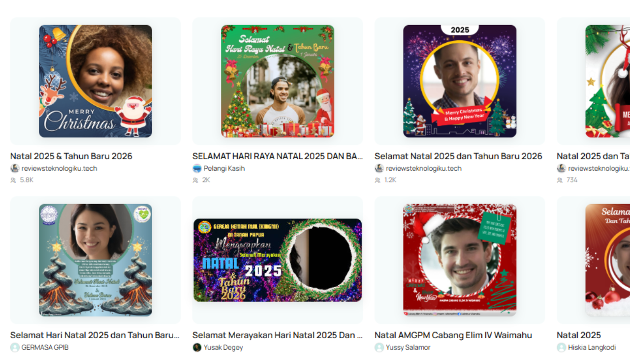 45 Link Twibbon Natal 2025 dan Tahun Baru 2026 Gratis Lengkap Ucapan, Rayakan Momen Bahagia di Medsos