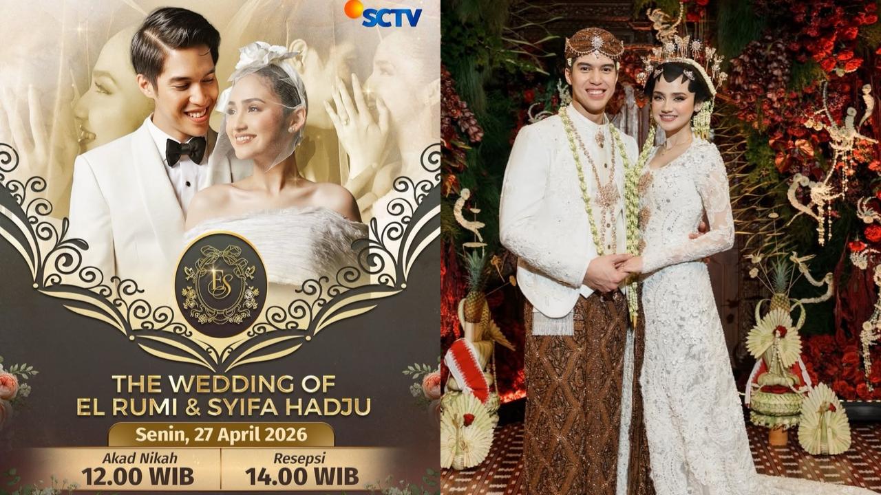 Link Streaming Pernikahan El Rumi dan Syifa Hadju, Bisa Nonton di TV!