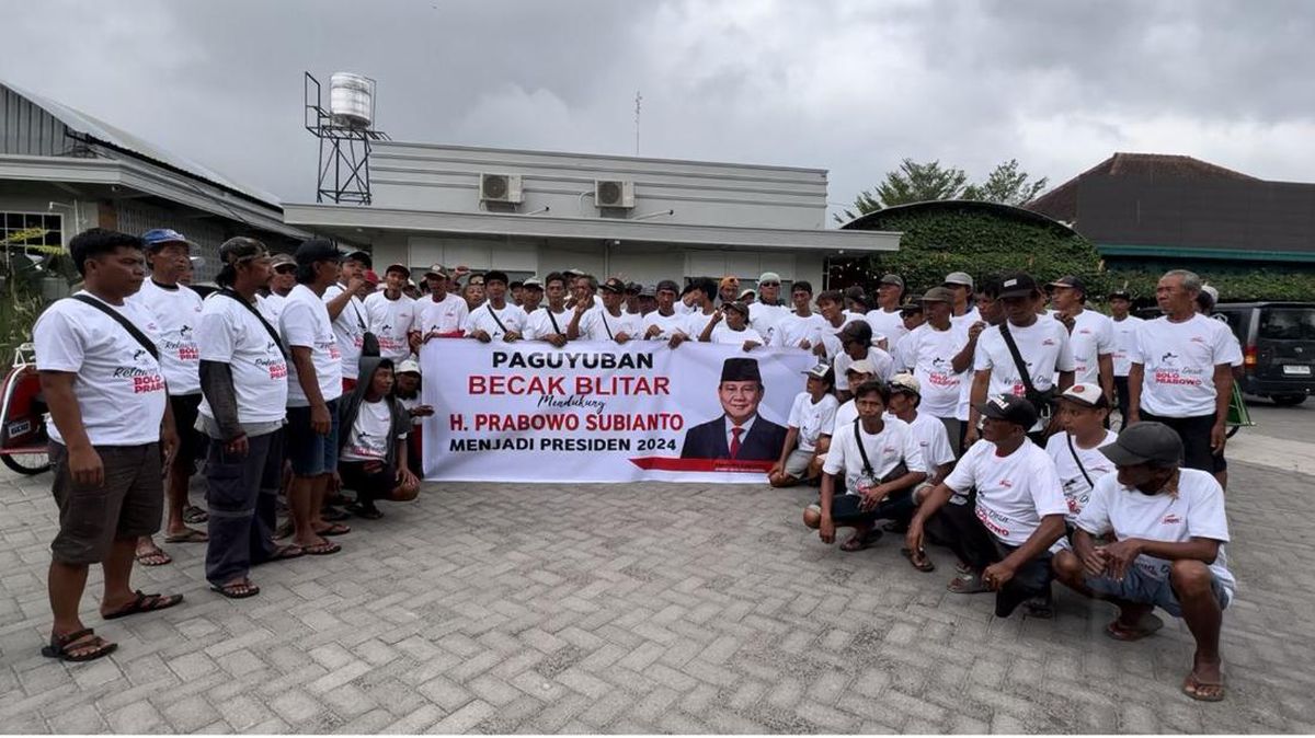 Tukang Becak di Blitar Deklarasikan Dukung Prabowo, Berharap Rakyat Kecil Lebih Diperhatikan