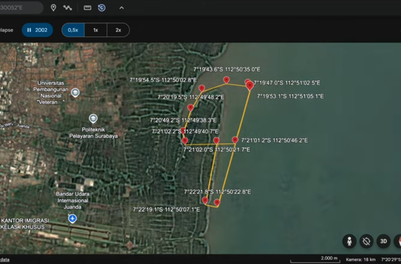 Walhi Jatim Minta BPN Cabut Izin HGB di Laut Sidoarjo 