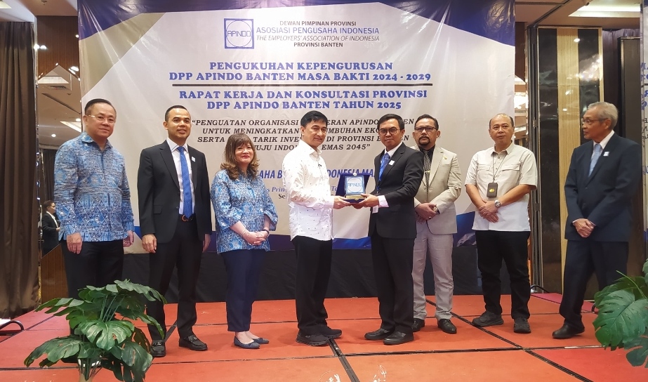Pengukuhan Pengurus Apindo Banten 2024-2029, Fokus Ciptakan Iklim Investasi hingga Lapangan Kerja