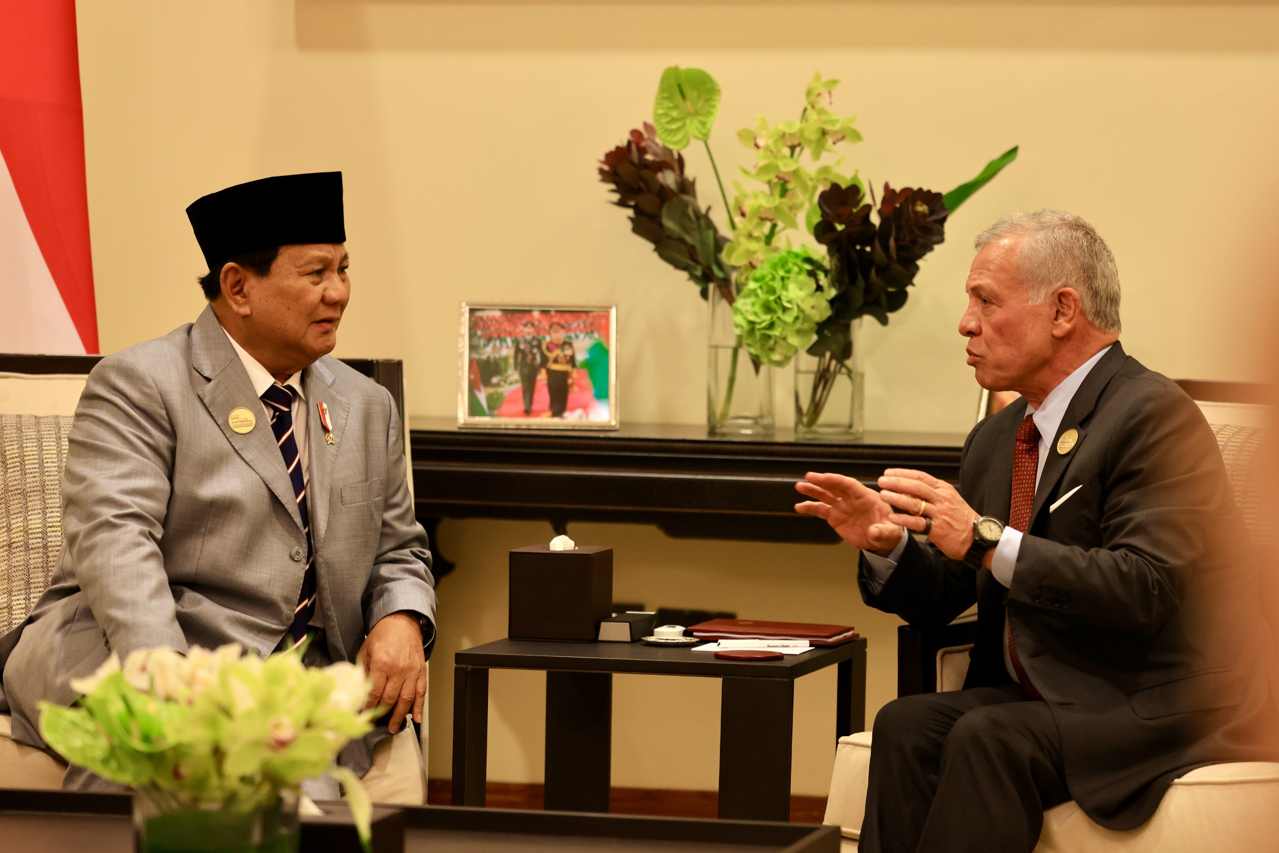 Prabowo dan Raja Yordania Duduk Bersama, Bahas Peningkatan Bantuan Untuk Gaza  