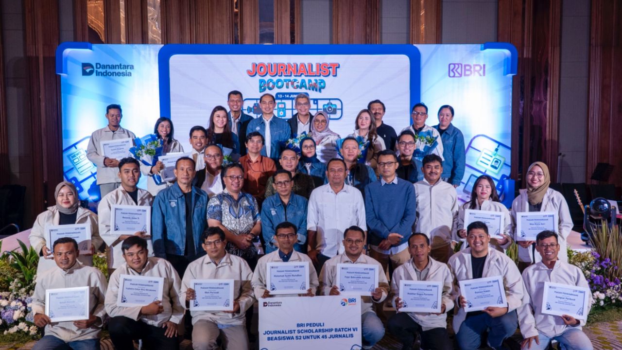 45 Jurnalis Dikukuhkan sebagai Penerima BRI Fellowship Journalism 2025