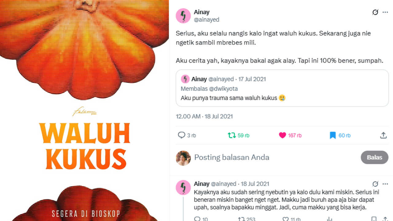 Kisah Waluh Kukus Diadaptasi Jadi Film, Thread Viral di X yang Bikin Haru