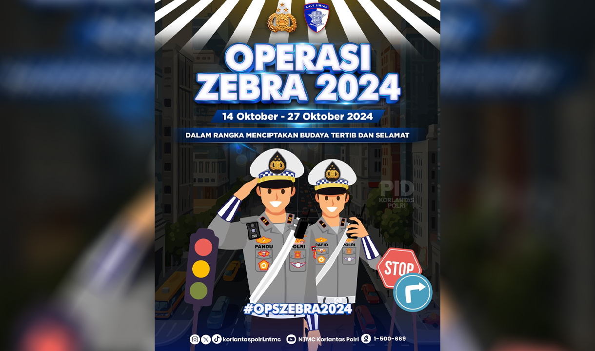 Jadwal Operasi Zebra Bekasi,  Polres Metro Bekasi Kota: Main Ponsel dan Gunakan Rotator Akan Ditindak