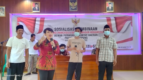 Gandeng Pemuda, Condrowati Langsungkan Sosperda Ideologi Pancasila