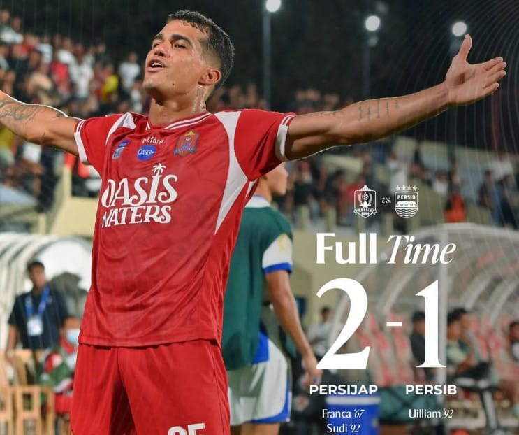 Persijap vs Persib 2-1, Kekalahan Perdana Maung Bandung di Super League