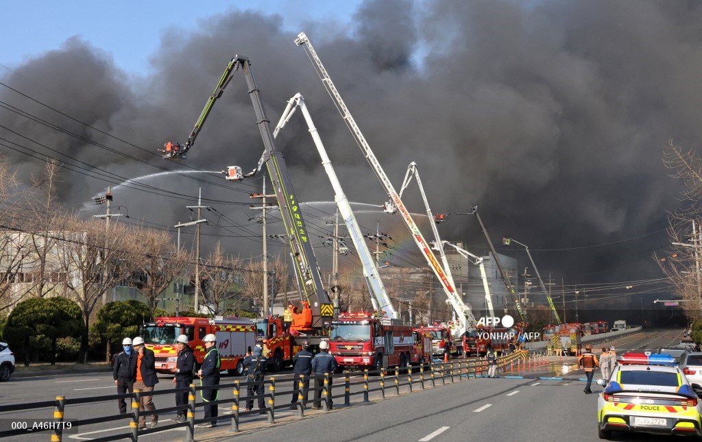Kebakaran Pabrik di Korea Selatan, 14 Tewas, 60 Lebih Terluka