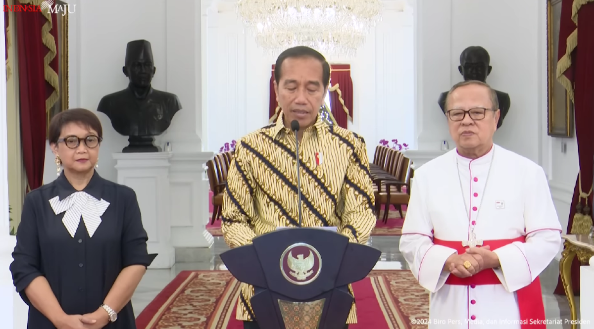 Jokowi Sebut Kunjungan Paus Fransiskus Sangat Bersejarah