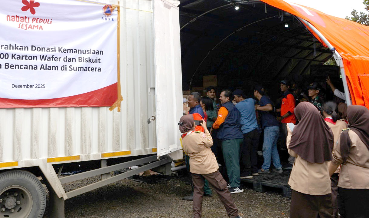 4.000 Karton Wafer dan Biskuit untuk Korban Bencana Alam di Sumatra Disalurkan Nabati