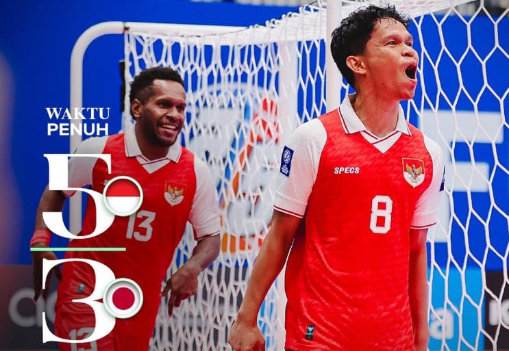 Timnas Futsal Indonesia ke Final Piala Asia, Tekuk Jepang 5-3 di Semi Final!